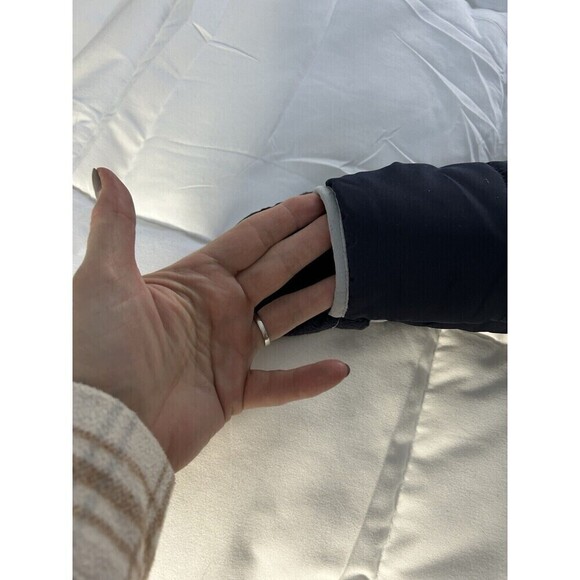 Oshkosh Blue Bunting Snowsuit Full Body 12M Month Sherpa Hood - Picture 4 of 8